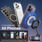 2026 New 360° Upgraded Adjustable&Foldable Magnetic Car Mobile Phone Holder Hollow Out Design Rotatable Zinc Alloy And ABS Material