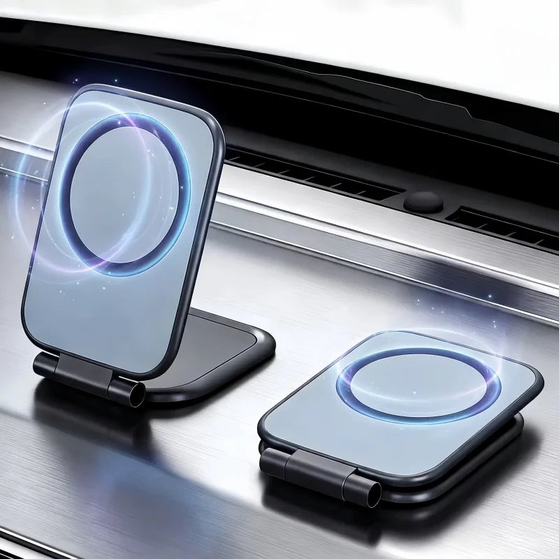 New Magnetic Car Phone Holder | Multifunctional Foldable Portable Anti-Shake Vehicle Navigation Mount