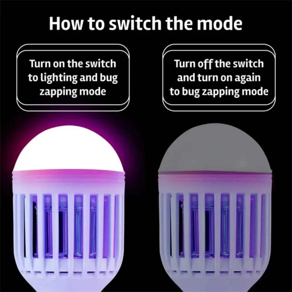 JOYINLED 1/2PCS Mosquito Trap E27 Lamp Perfect for Mosquitoes/Moths/Flies,Pest Control,Apartment Essentials,Household Gadgets