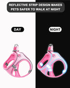 Soft mesh dog chest strap, suitable for training walks, adjustable dog vest, suitable for small and medium-sized dogs and cats