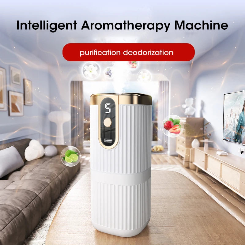 Mini Essential Oil Diffuser 5-Speed Air Humidifier Large Mist Freshener for Home and For Car Aromatherapy