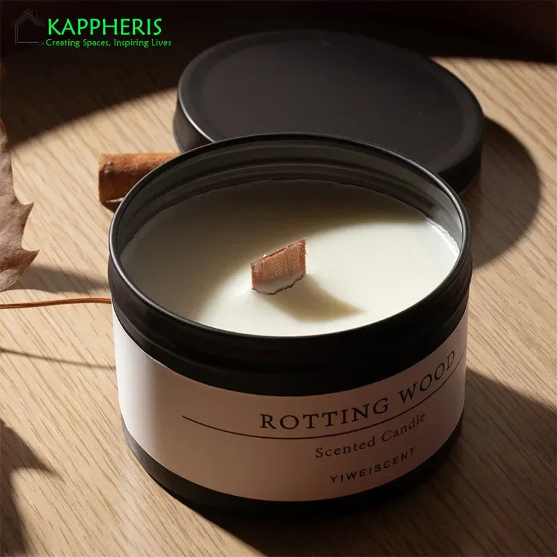 Black Tin Can Scented Aromatic Citronella Candles