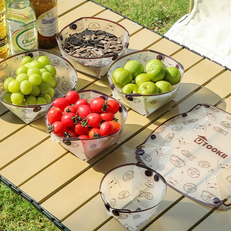 Outdoor Camping Picnic Tableware Ultralight Foldable Bowl Plate Cup Coffee Filter Multi-purpose Travel Camping Equipment посуда