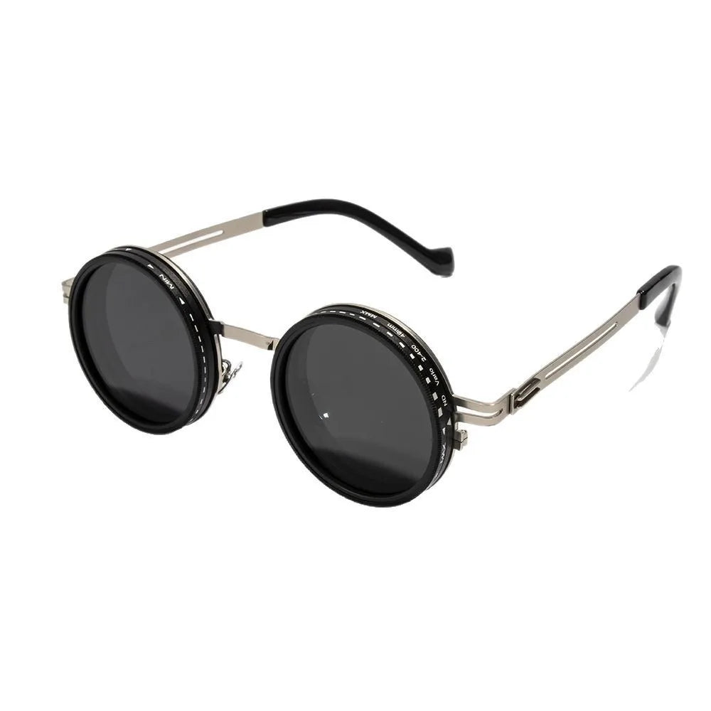 ND9 level Sunglasses Stepless Rotating Filter Retro Polarized Sunglass Cycling Sports Glassees