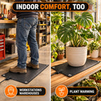 EU/US Waterproof Anti-Slip Graphene Snow Melting Mat for Outdoor Winter Stairs Ramp House Entrance Plants Warmth Heating Pad
