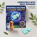 Washing Machine Cleaner Tablets Deep Cleaning Descaling Deodorizer Pet Hair Remover Washer Tub Clean Universal Laundry Care