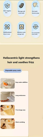 Pet Spray Hair Comb Pet Hair Remover Cleaning Brush