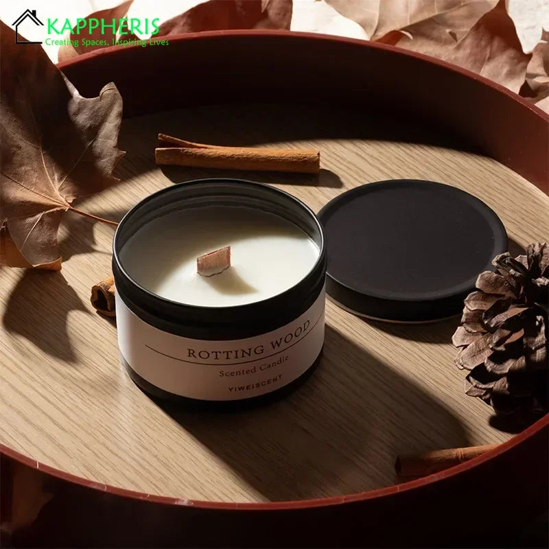 Black Tin Can Scented Aromatic Citronella Candles