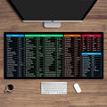 Shortcut Key Map Desk Mat Office Mouse Pad Windows and Excel Keyboard Large 1000X500 Mousepad Anti-slip Computer Rug Game Pads