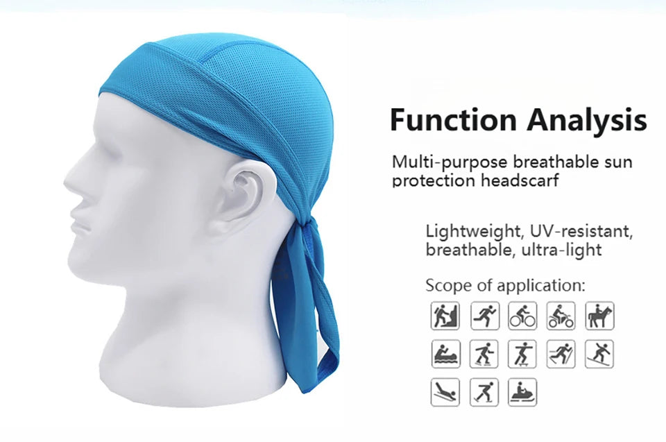 Cycling Headscarf Spring Summer Men Women Breathable Hiking Scarf Outdoor Tourism Pirate Hat Sports Sun Protection Headscarf