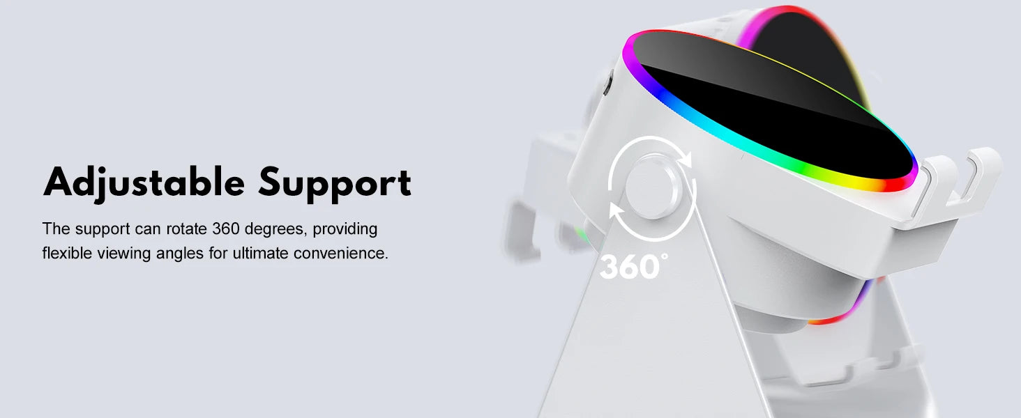 5 In 1 RGB Powerful Bluetooth Wireless Speaker Mobile Phone Stands Portable HIFI Sound Subwoofer Boombox Magnetic Tablet Brack