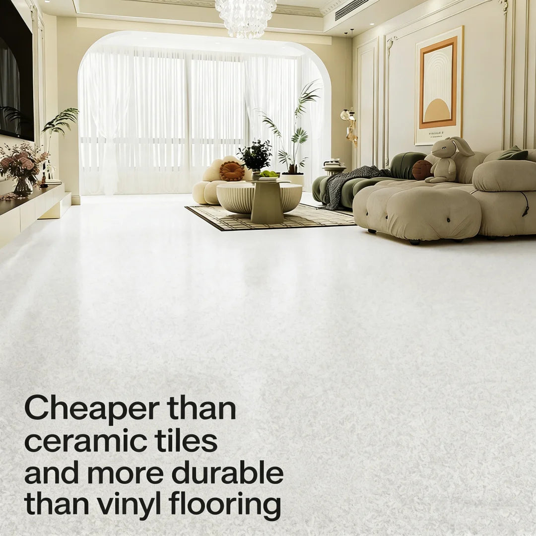 Indoor/Outdoor Self-Leveling Epoxy Floor Paint Wear-Resistant Anti-Slip Colored Sand Imitation Marble Paint