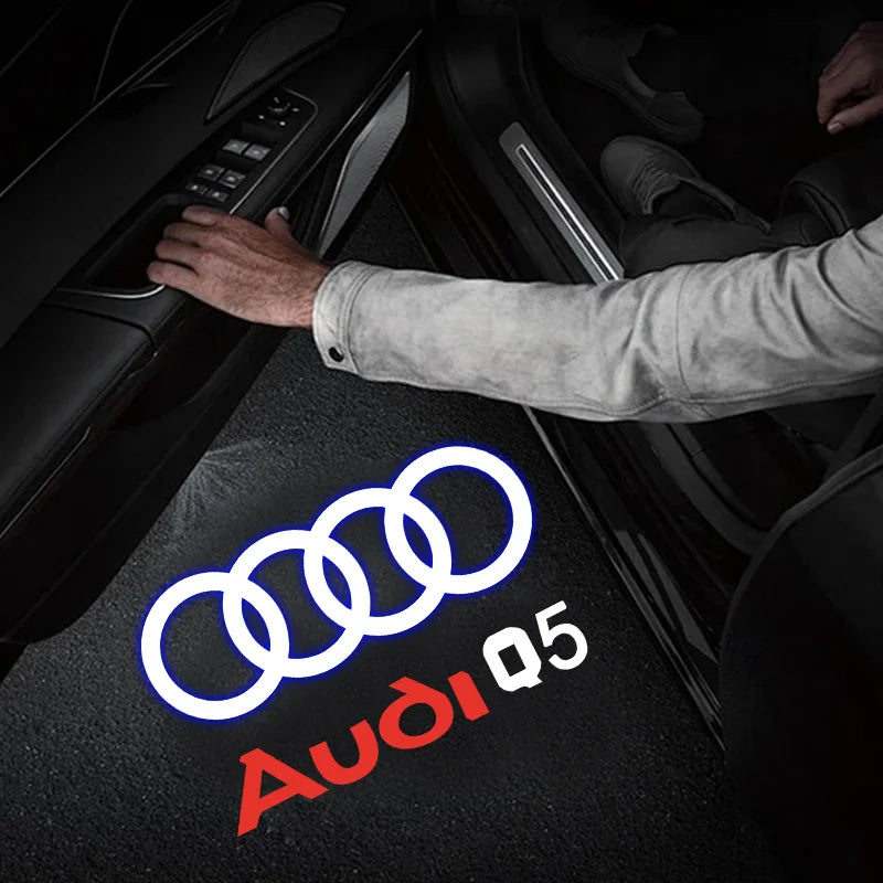 Car Accessories For Audi Quattr Q3 Q5 Q7 S3 S4 S5 S6 S7 A4 A5 A6 B6 B7 B8 C5 C6 C7 A7 A8 Led Emblem Lamp Car Door Welcome Lights