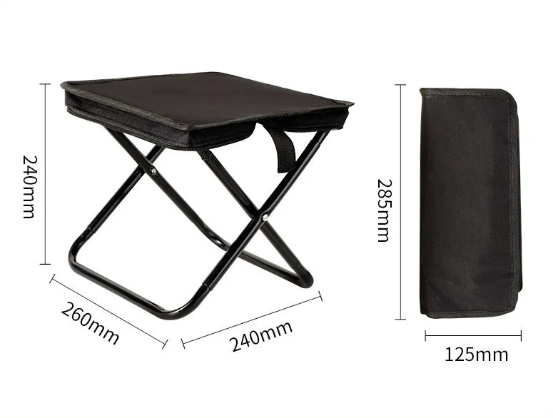 Foldable Backpack Stool Folding Chair for Fishing Travel