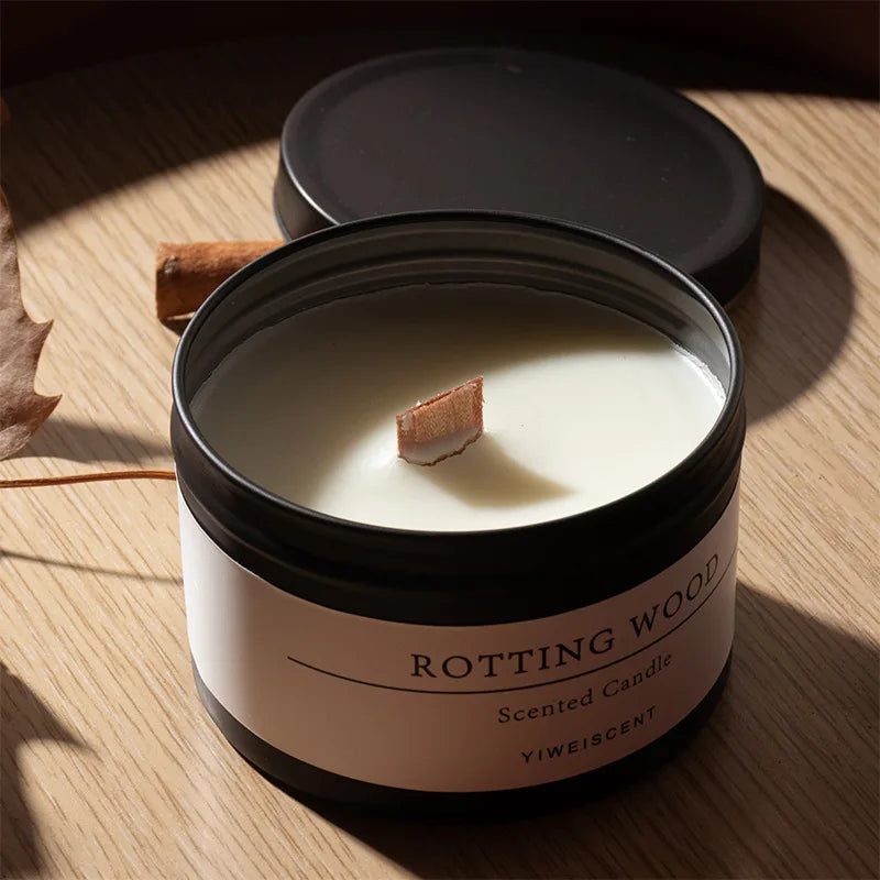 Black Tin Can Scented Aromatic Citronella Candles