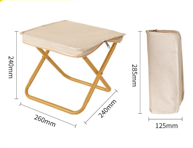 Foldable Backpack Stool Folding Chair for Fishing Travel