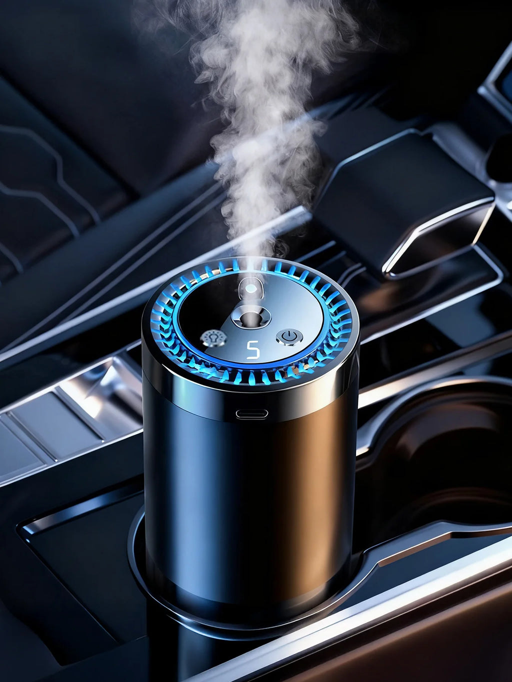 Rechargeable car aroma diffuser, aromatic essential oil, colorful lights, romantic starry sky lights, bedroom gift