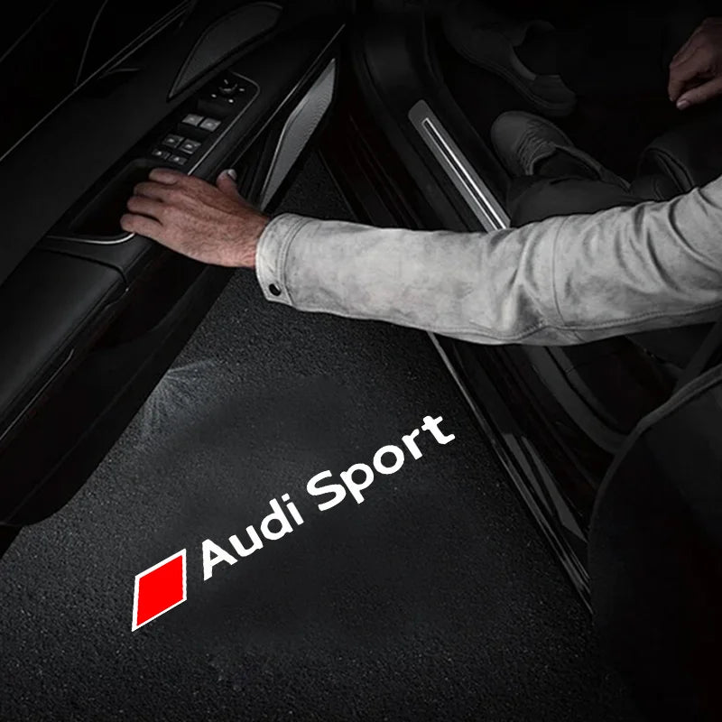 Car Accessories For Audi Quattr Q3 Q5 Q7 S3 S4 S5 S6 S7 A4 A5 A6 B6 B7 B8 C5 C6 C7 A7 A8 Led Emblem Lamp Car Door Welcome Lights