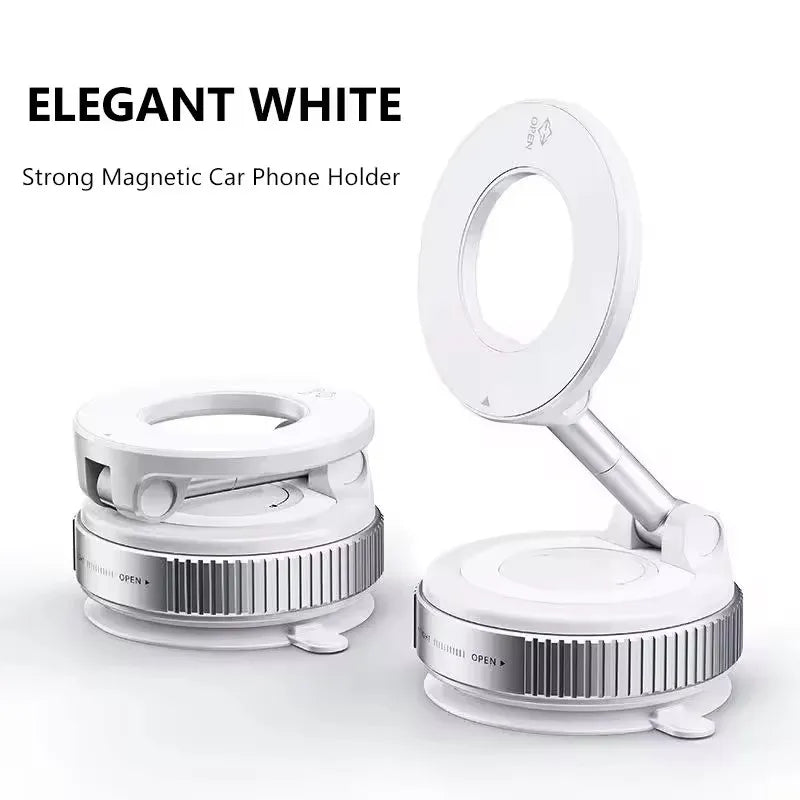 2026 New 360° Upgraded Adjustable&Foldable Magnetic Car Mobile Phone Holder Hollow Out Design Rotatable Zinc Alloy And ABS Material
