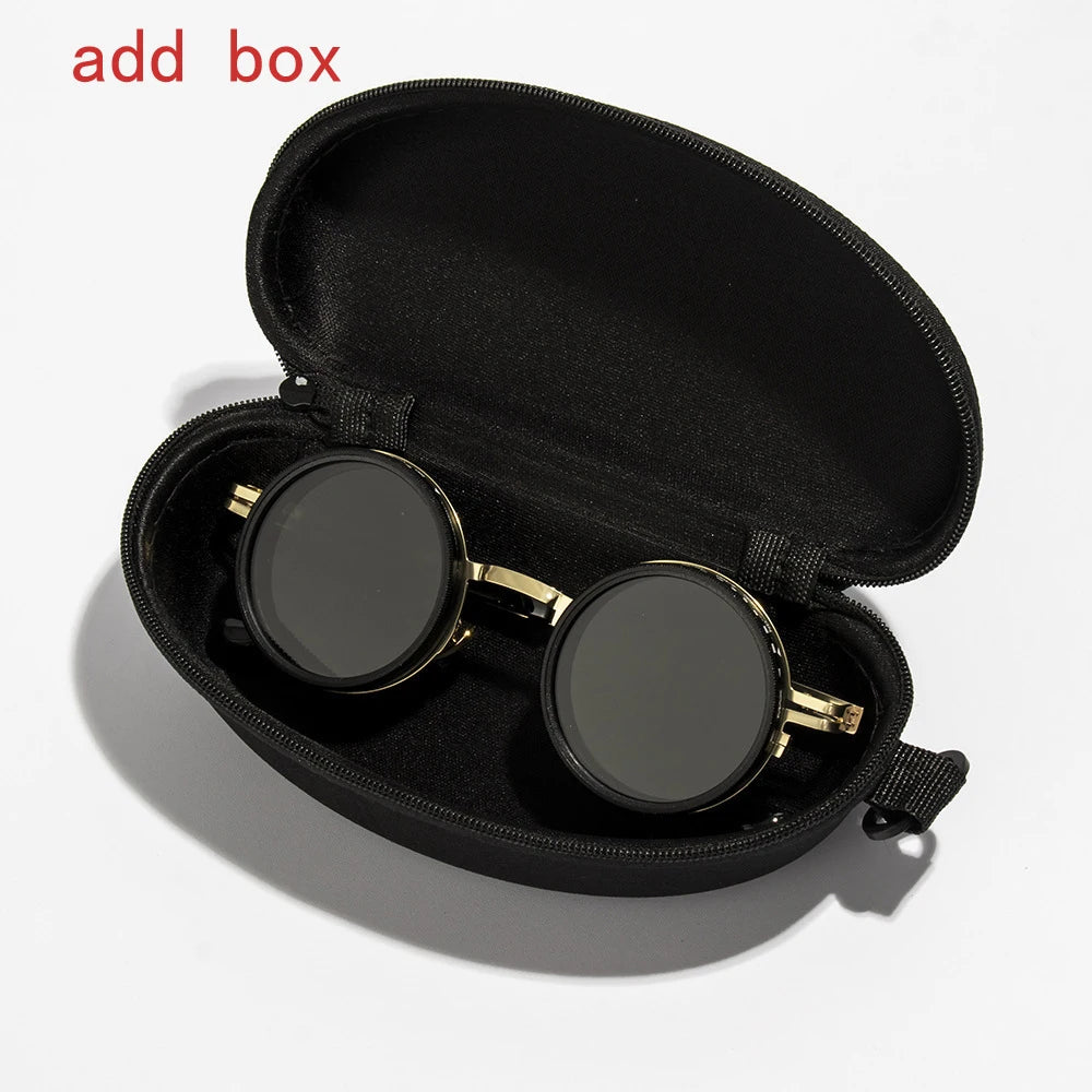 ND9 level Sunglasses Stepless Rotating Filter Retro Polarized Sunglass Cycling Sports Glassees