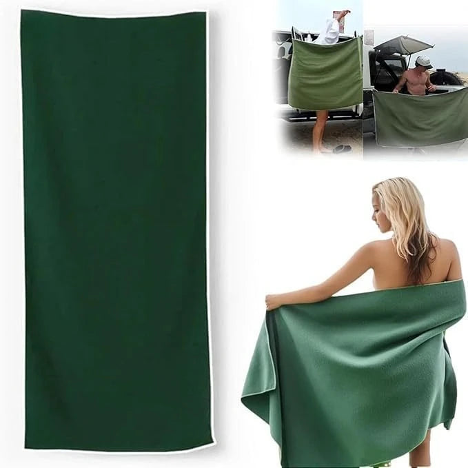 Magnetic Bath Towel Microfiber Quick Drying Outdoor Magnet Towels Beach Towel for Surfing Swimming Changing Clothes