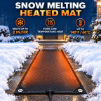 EU/US Waterproof Anti-Slip Graphene Snow Melting Mat for Outdoor Winter Stairs Ramp House Entrance Plants Warmth Heating Pad