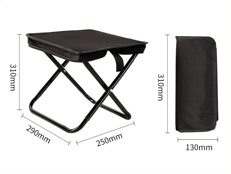 Foldable Backpack Stool Folding Chair for Fishing Travel