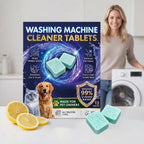 Washing Machine Cleaner Tablets Deep Cleaning Descaling Deodorizer Pet Hair Remover Washer Tub Clean Universal Laundry Care