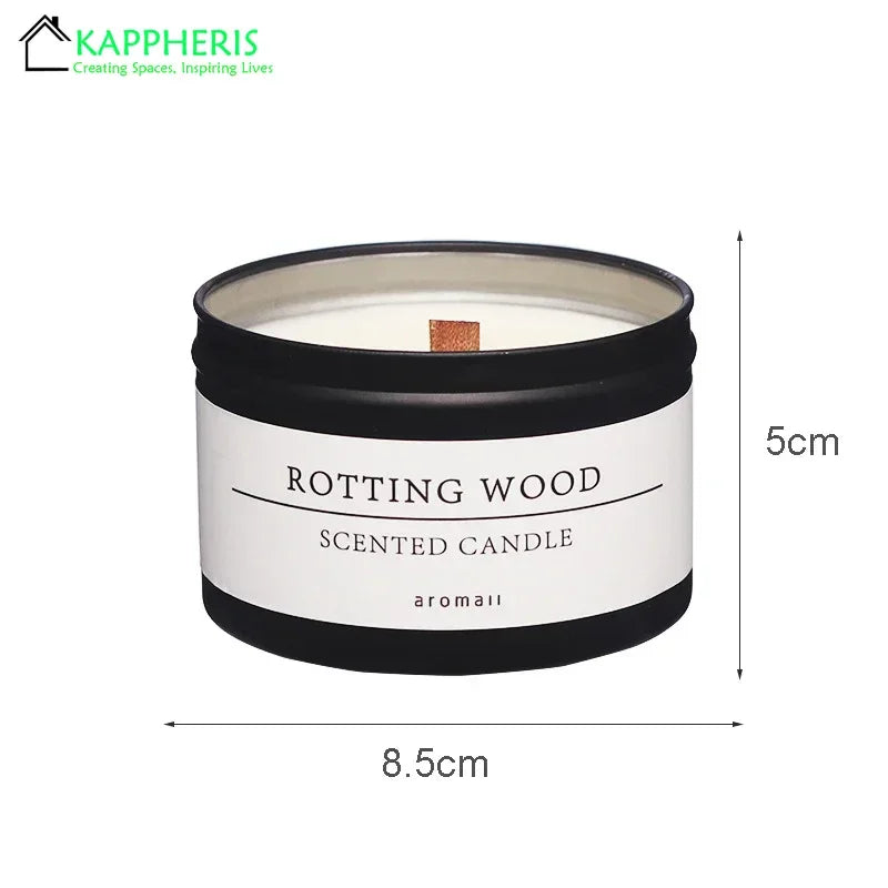 Black Tin Can Scented Aromatic Citronella Candles