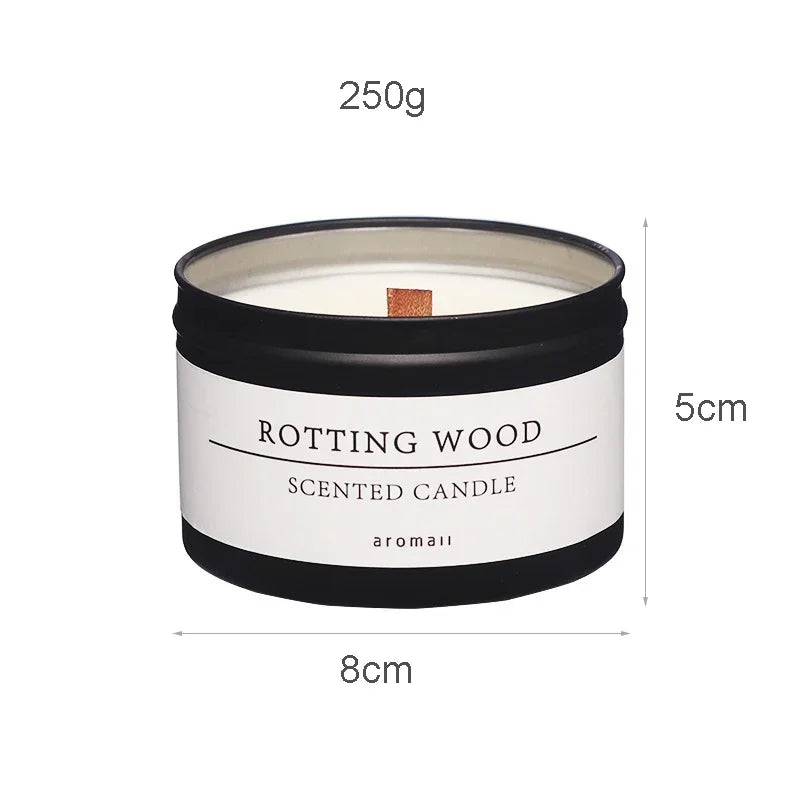 Black Tin Can Scented Aromatic Citronella Candles