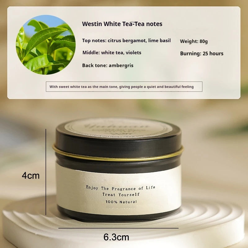 Black Tin Can Scented Aromatic Citronella Candles