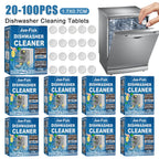 20-100PCS Dishwasher Cleaner Oil Dirt Removal Deodorizer Cleaning Tablet Limescale Remover High Efficient Kitchen Cleaning Tool