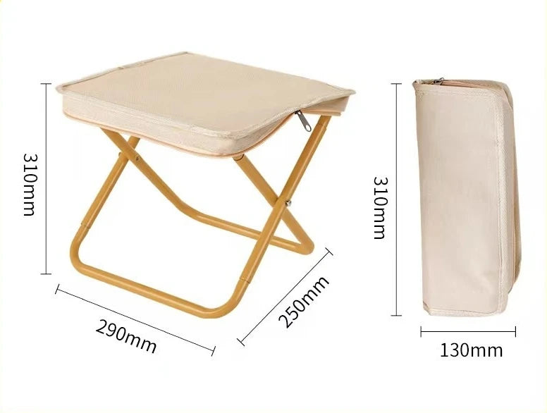 Foldable Backpack Stool Folding Chair for Fishing Travel