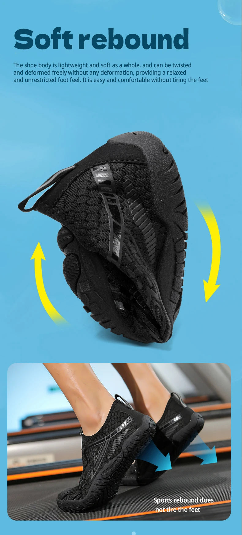 Summer Quick-Drying Beach Water Shoes Unisex Swimming Aqua Slippers Outdoor Activities Surfing on The Sea Five Finger Sandals