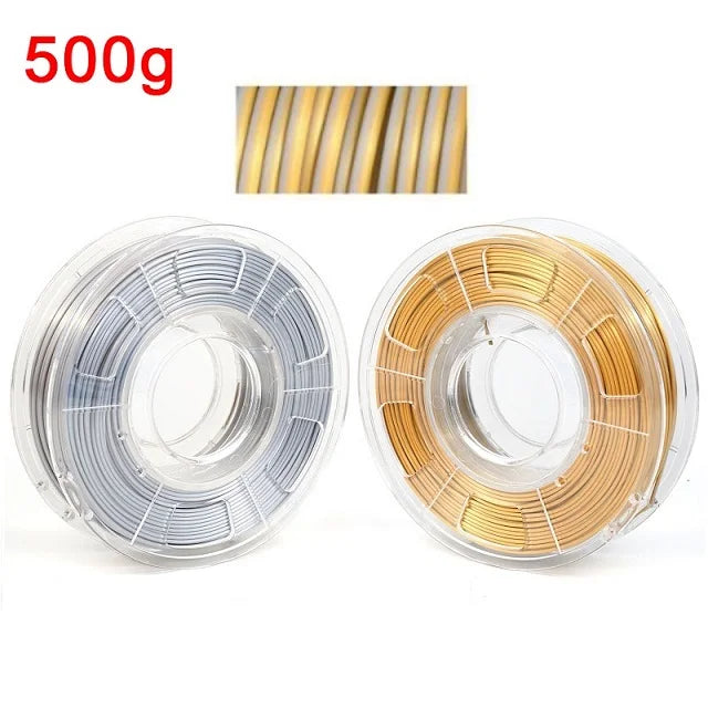 Dual Color Filament Silk PLA 1.75mm 1kg 500g 250g 3D Printer Plastic Material Two Colors Filament PLA Black Red Green Bundle New