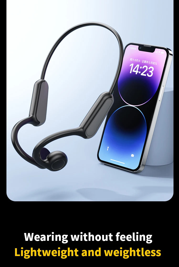 Earphones Bluetooth 5.3 Sports Wireless Headphones Ear Hook Waterproof Headset for Running Driving