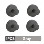 New Suction Cup Hooks Stainless Steel Waterproof Bathroom Shower Wall Mount Punch-free Reusable Strong Adsorption Hook Holders