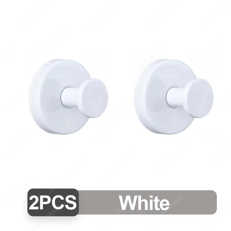 New Suction Cup Hooks Stainless Steel Waterproof Bathroom Shower Wall Mount Punch-free Reusable Strong Adsorption Hook Holders