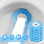 Disposable Toilet Bowl Cleaning Wand Kit Practical Toilet Bowl Brush with Replaceable Brush Head Multi-role Bathroom Accessories