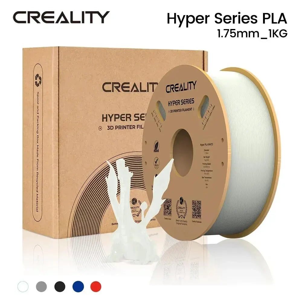 CREALITY Hyper Series PLA Filament 1.75mm Better Fluidity Faster Cooling High Precision for FDM Printers